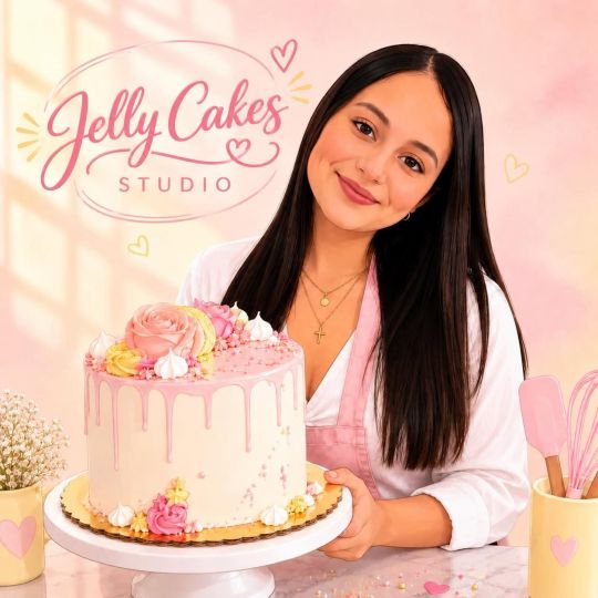 Yarleys Serpa con una de sus tortas (imagen de su perfil)